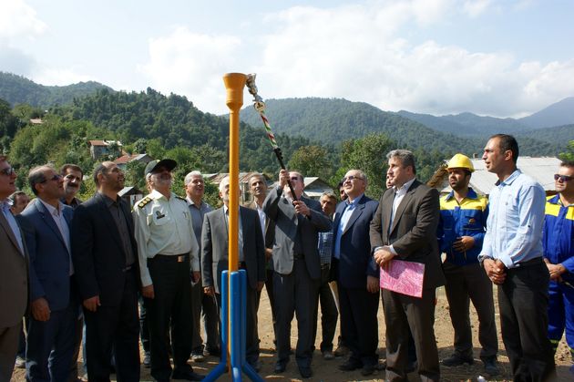 گازرسانی به سه روستای اطاقور شهرستان لنگرود