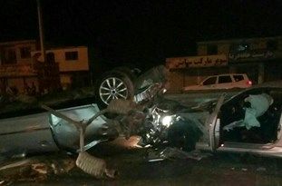 تصادف زنجیرهای 56 خودرو در محور قزوین – کرج
