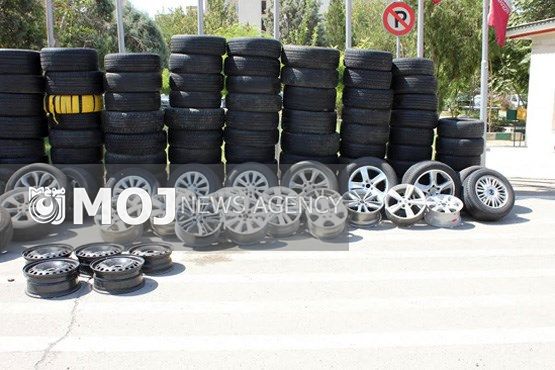 سارقین لاستیک ماشین های شاسی بلند دستگیر شدند