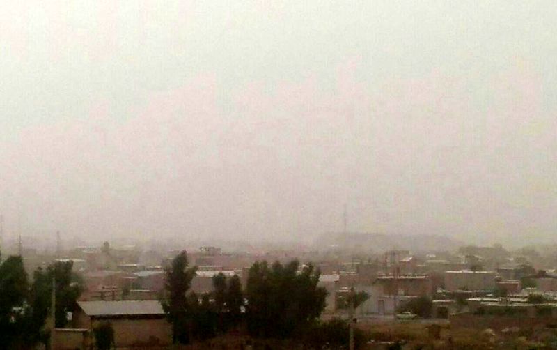 گردوغبار امروز آسمان سرپل ذهاب را فراگرفت