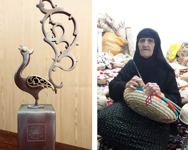 تقدیر از بانوی کپوباف خوزستانی در همای هنر
