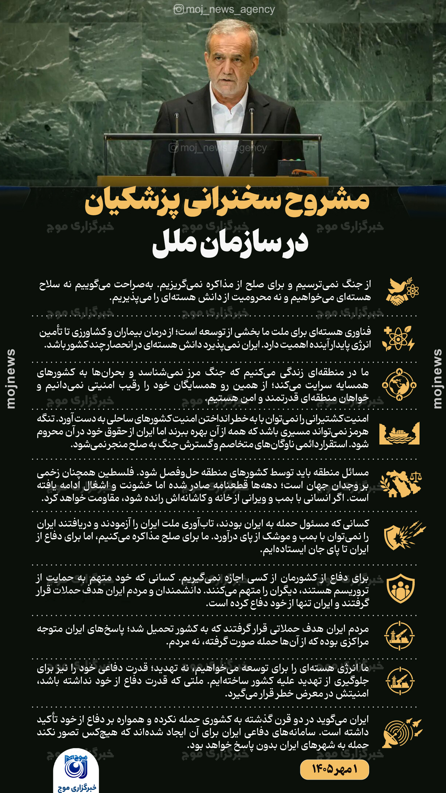 مشروح سخنرانی پزشکیان در سازمان ملل copy