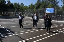 مراحل پایانی بهره برداری از 4 زمین بدمینتون در بوستان ارم