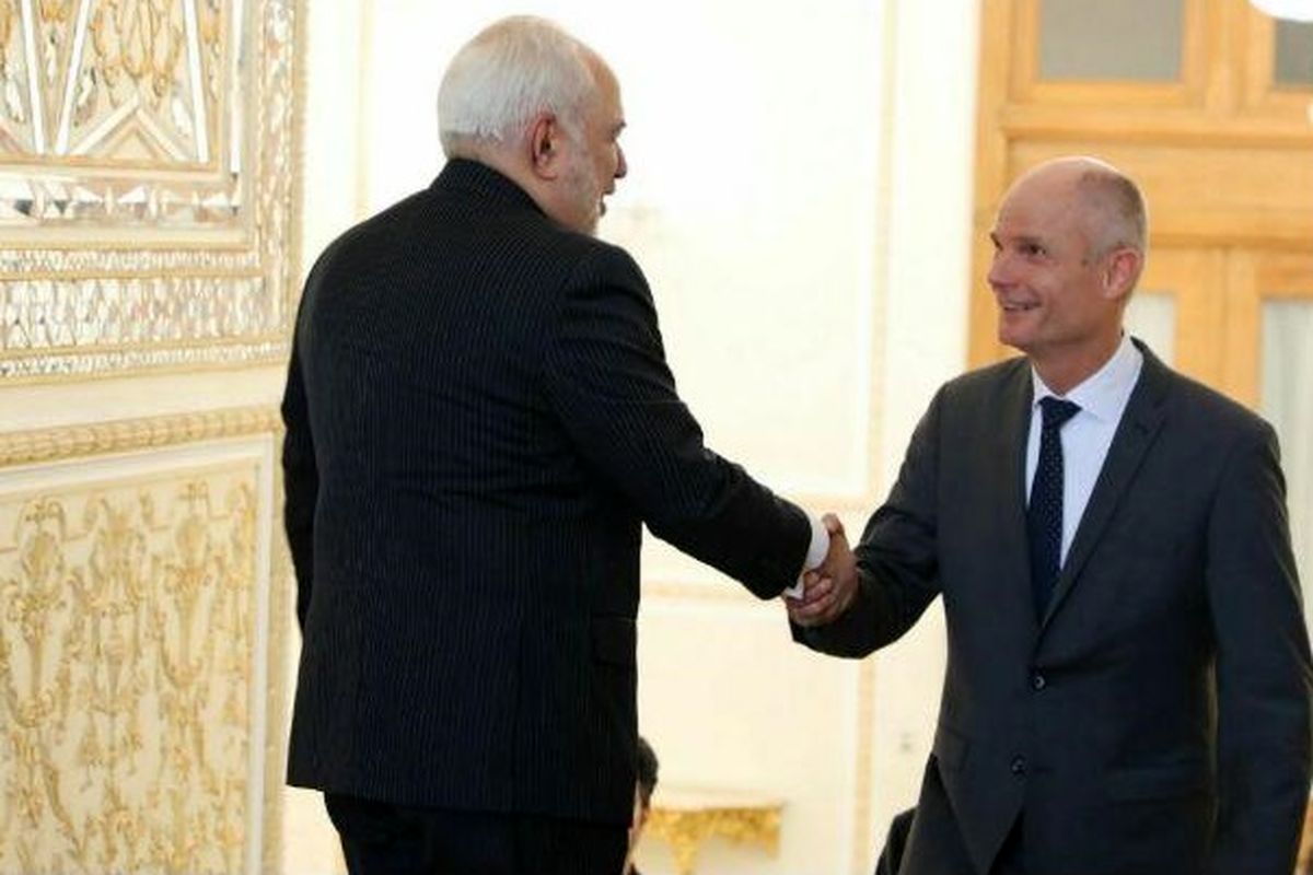 دیدار ظریف و استف بلوک