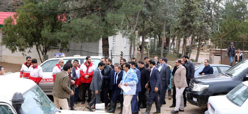 بازدید رئیس دفتر رئیسجمهوری از خدمت رسانی هلال احمر در مناطق سیلزده لرستان