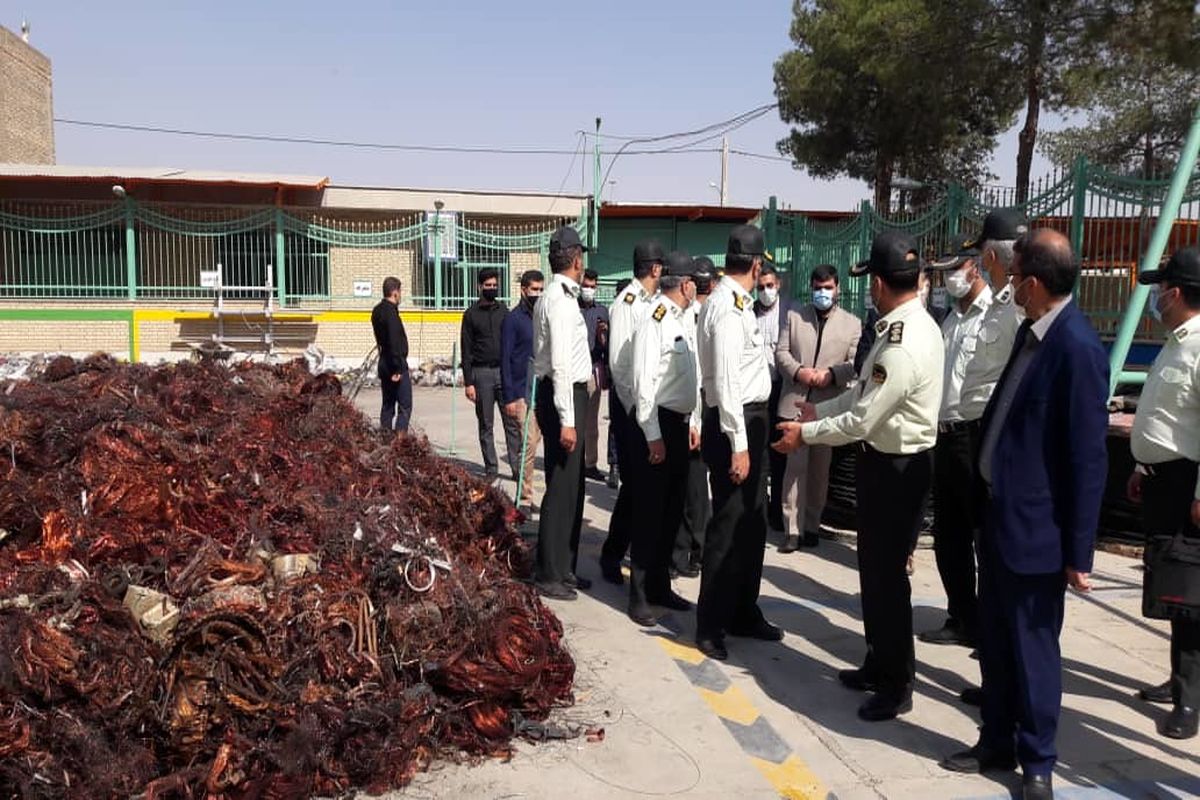 کابل برق مسروقه