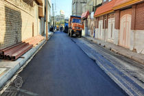 ۲۰۰۰ تن آسفالت در خیابان شهدای نوبهار قم توزیع شد