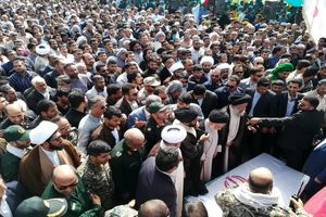 پیکر پاک دو شهید بسیجی در شهر شیبان امروزتشییع شد