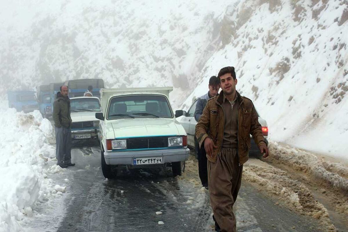 بارش برف و باران در کرمانشاه