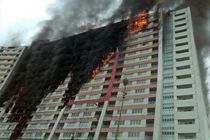 ۱۴ نفر در حریق برج‌ها مصدوم شدند / برای امدادرسانی از بالگرد استفاده شد