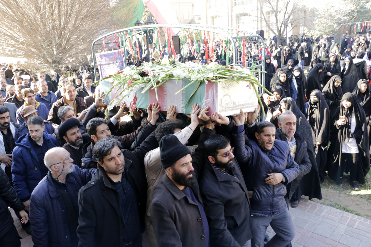 تشییع شهید در تبریز