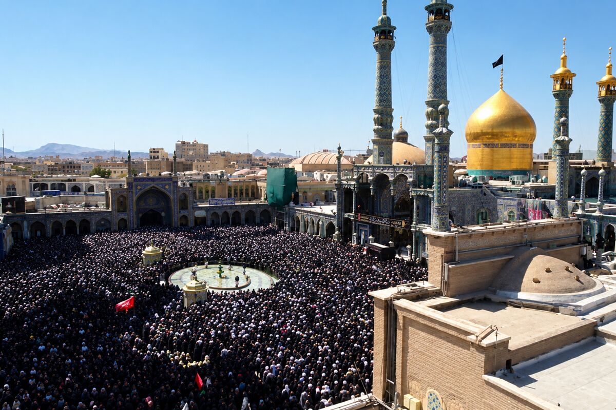 تشییع باشکوه آیت‌الله شبیری زنجانی در قم + فیلم