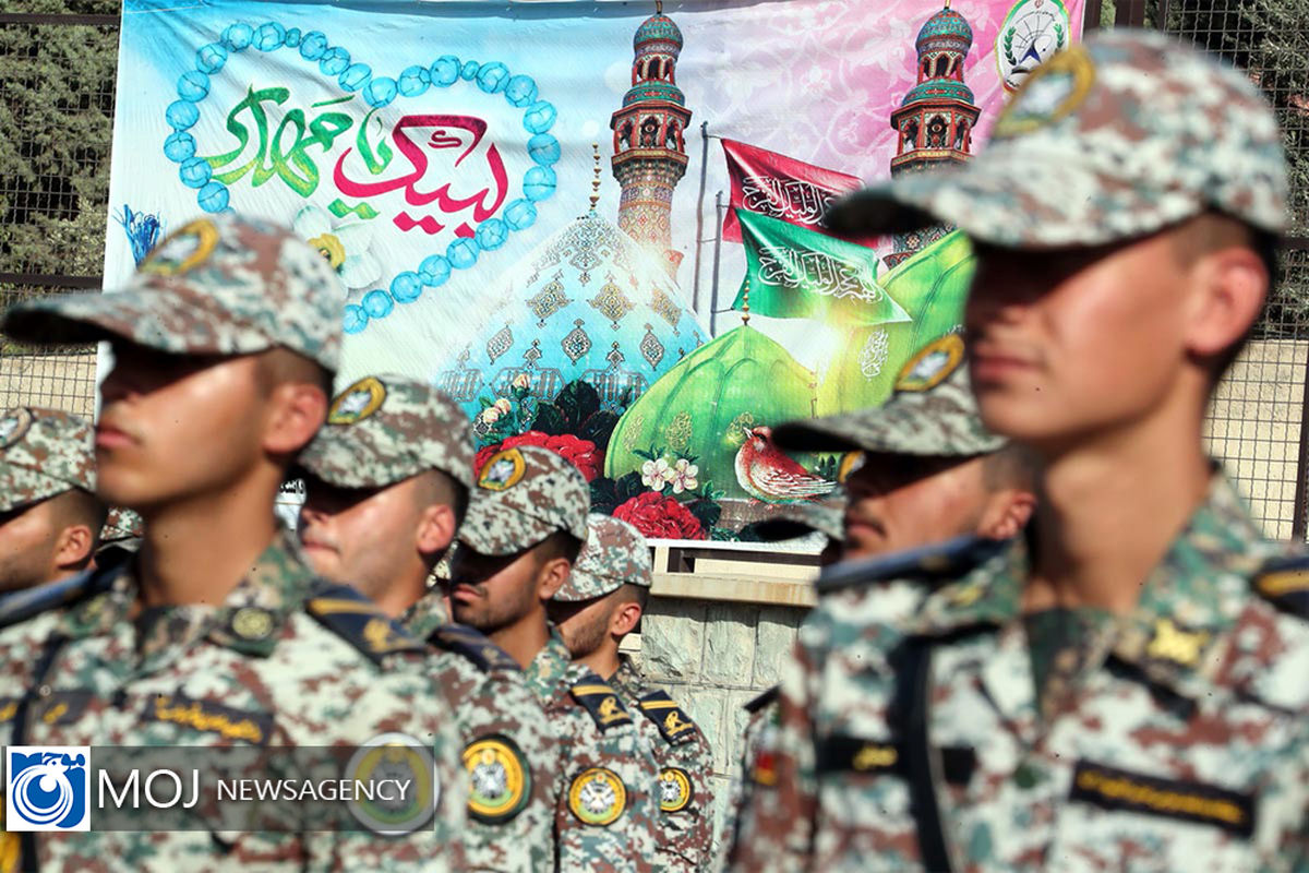 صبحگاه مشترک عهد سربازی در نیروی پدافند هوایی ارتش 