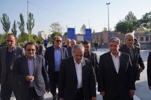 وزیر آموزش و پرورش برای افتتاح و کلنگ‌زنی پروژه‌های آموزشی وارد اردبیل شد