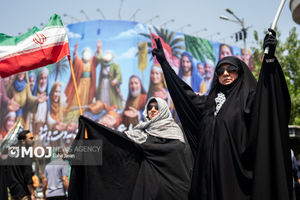 تجمع مردمی علیه تهاجم رژیم صهیونیستی به ایران