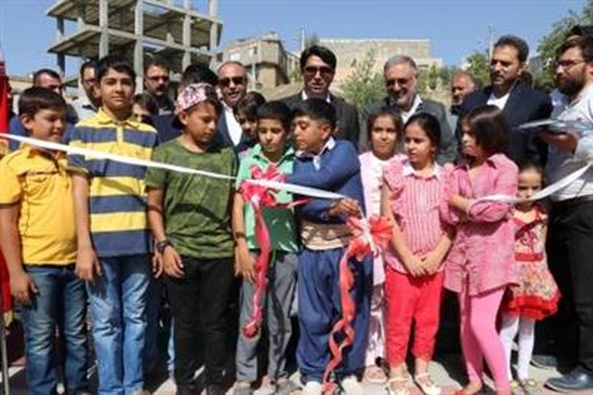 افتتاح پارک درون محله ایی
