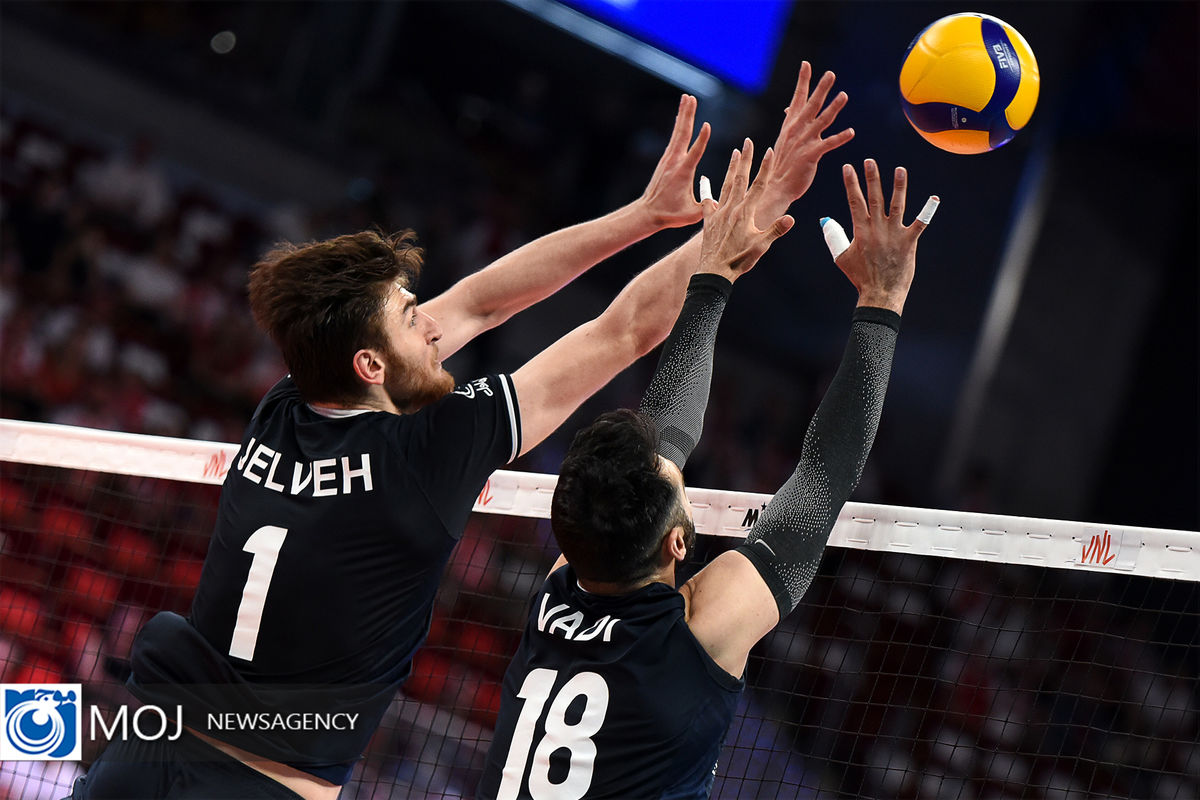 دیدار تیم های والیبال ایران و صربستان در لیگ ملت های ۲۰۲۲  