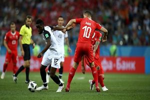 پایان نیمه اول با برتری سوئیس مقابل کاستاریکا