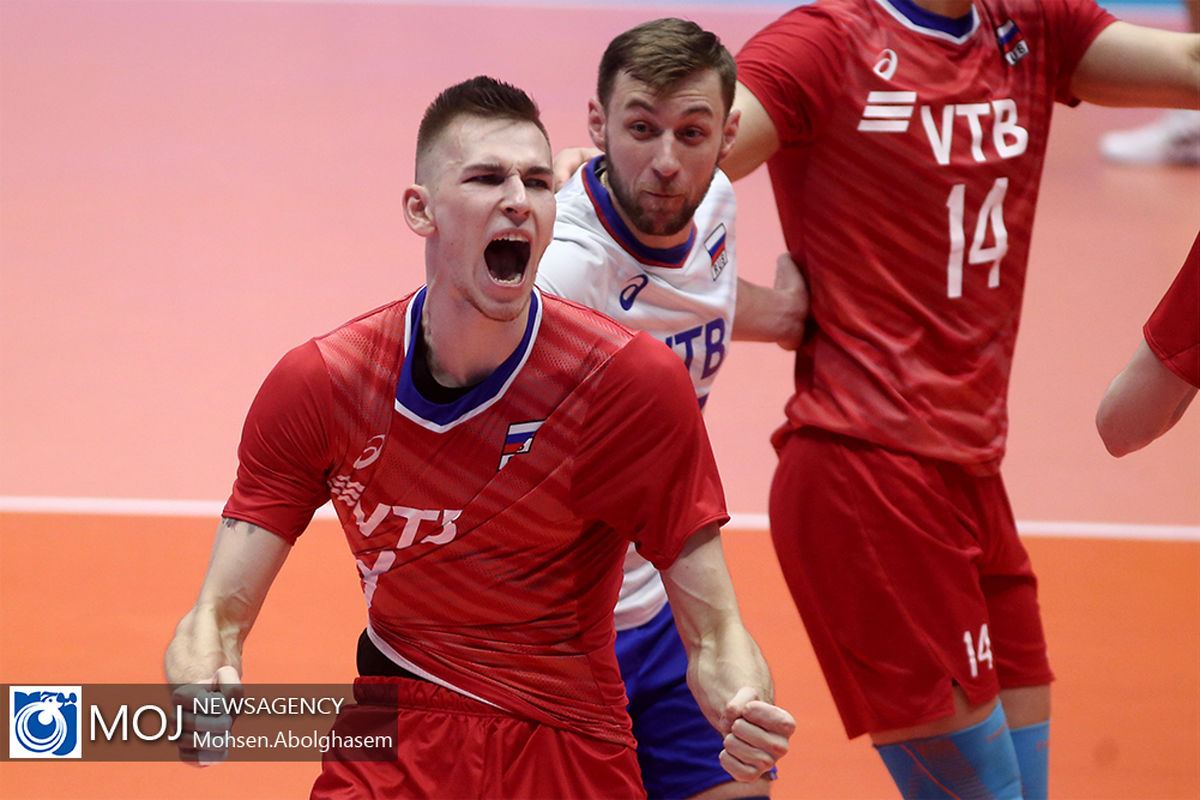 دیدار تیم های ملی والیبال ایران و روسیه