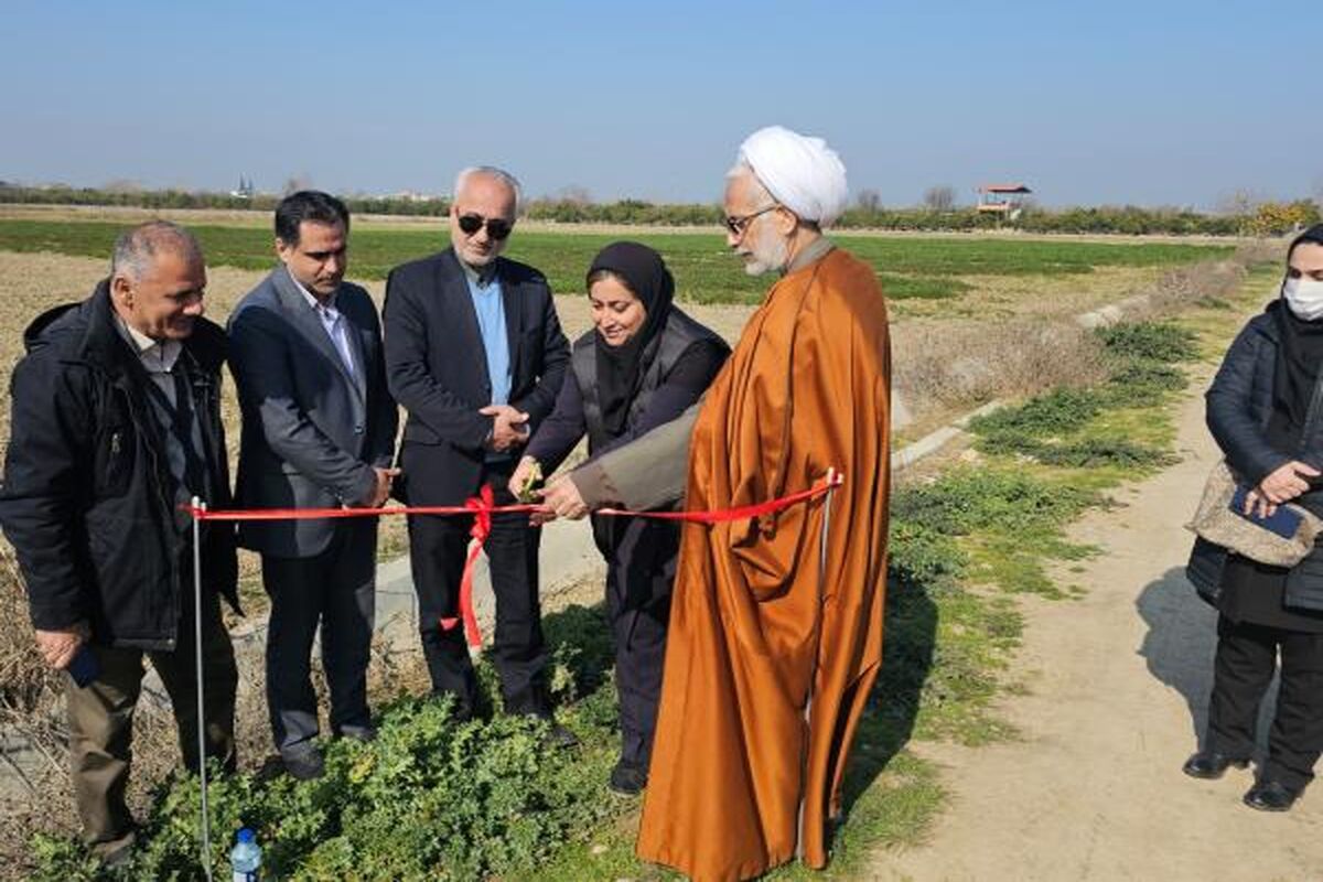 بهره برداری از پروژه پوشش بتنی کانال در ساری