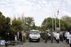 تشییع شهید مدافع سلامت علی اصغر عیسی آبادی