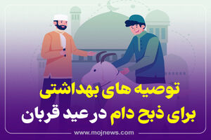 اینفوگرافیک/توصیه های بهداشتی برای ذبح دام در عید قربان
