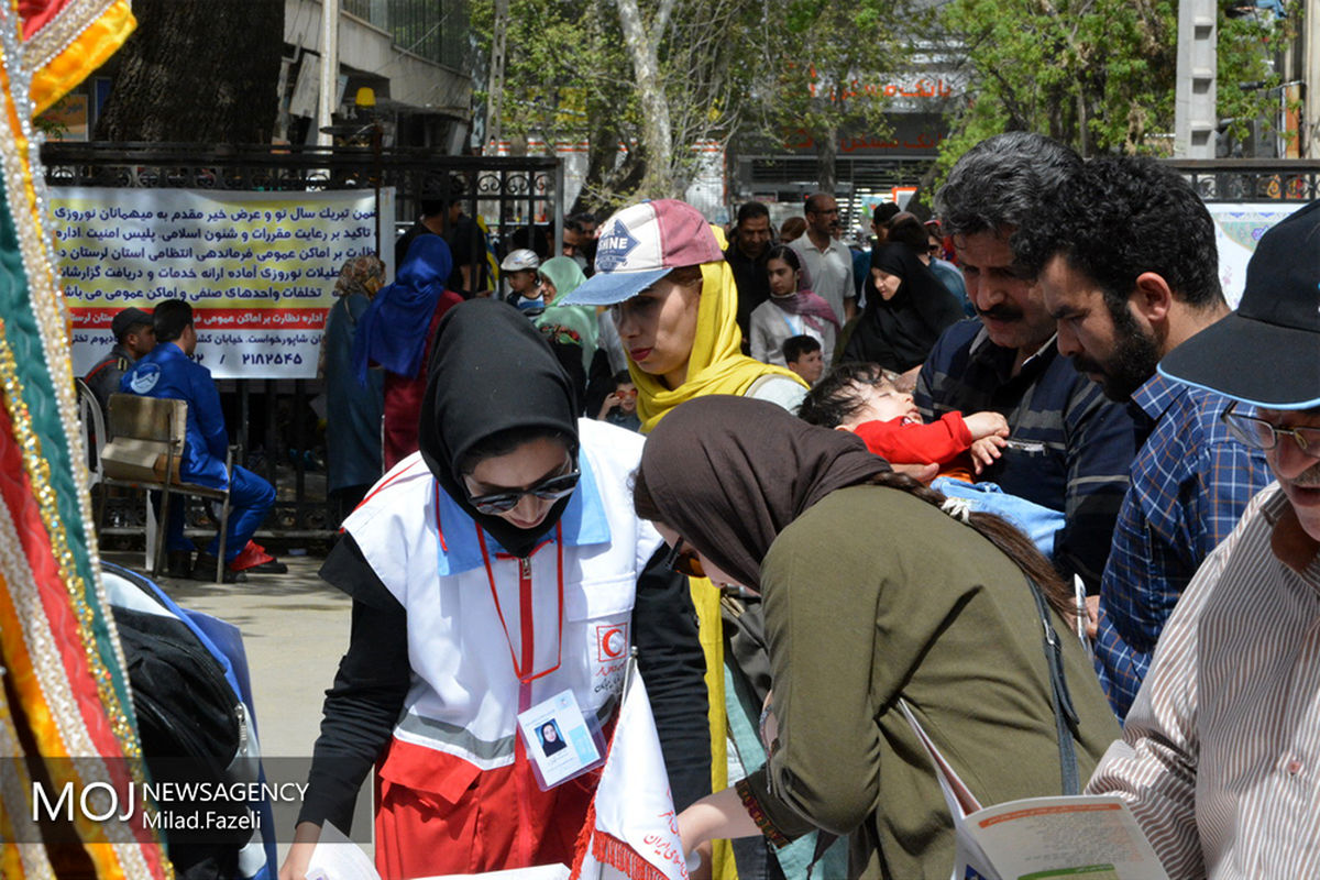 طرح ایمنی و سلامت مسافران نوروزی جمعیت هلال احمر لرستان