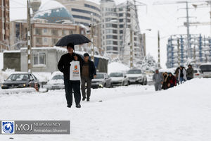 پیش بینی بارش برف و باران در استان های کشور