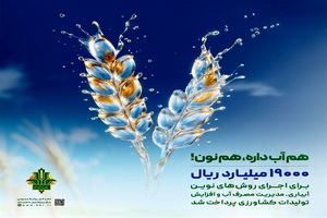 حمایت ۱۹ هزار میلیارد ریالی بانک کشاورزی از مدیریت بحران آب با اجرای روش های نوین آبیاری