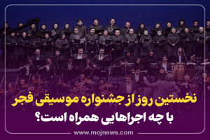 اینفو گرافیک/ اجراهای نخستین روز جشنواره موسیقی فجر