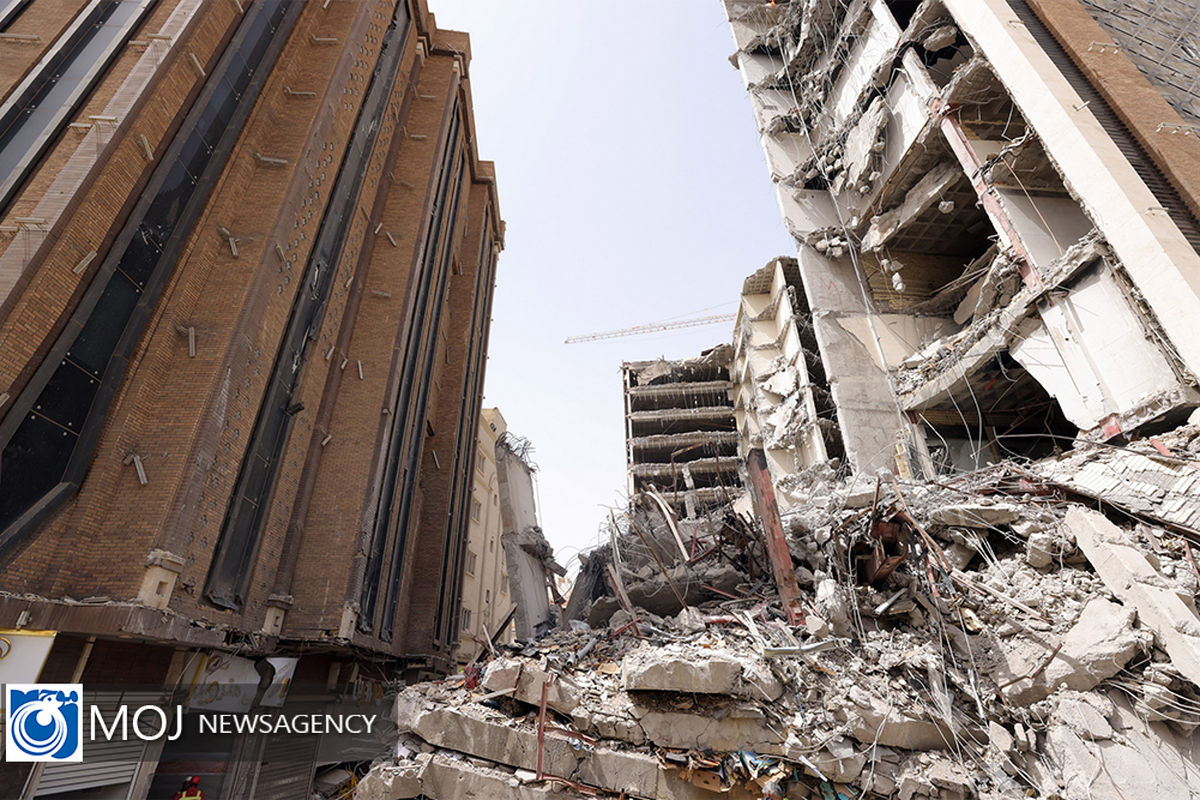 بازدید معاون اول رییس جمهوری از حادثه ریزش ساختمان متروپل آبادان