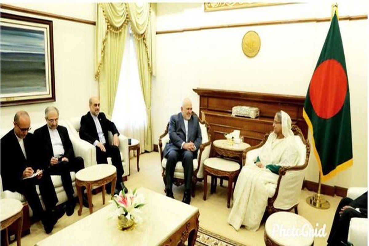 دیدار ظریف با نخست وزیر بنگلادش