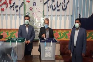 علی لاریجانی در مازندران رأی خود را به صندوق انداخت
