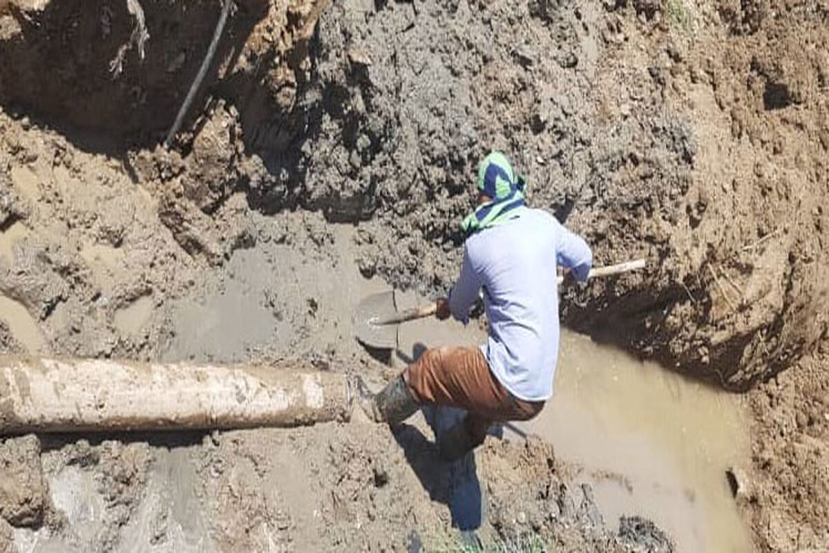 رفع شکستگی لوله آب سوسنگر در 22 روستا