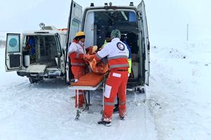 هلال احمر به ۸۹۴۱ گرفتار شده در برف و کولاک امدادرسانی کرد