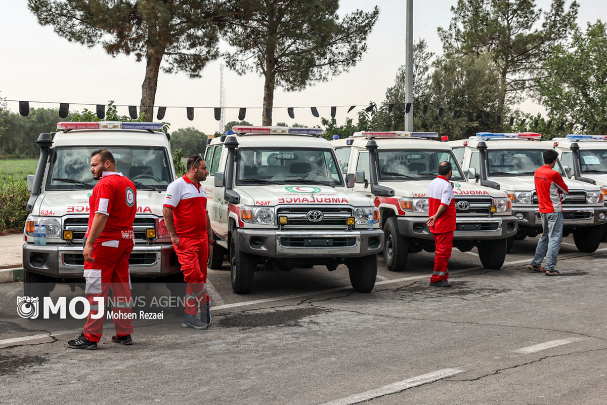 رونمایی از خودروهای جمعیت هلال احمر