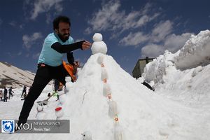 جشنواره آدم برفی‌های خوشحال در توچال