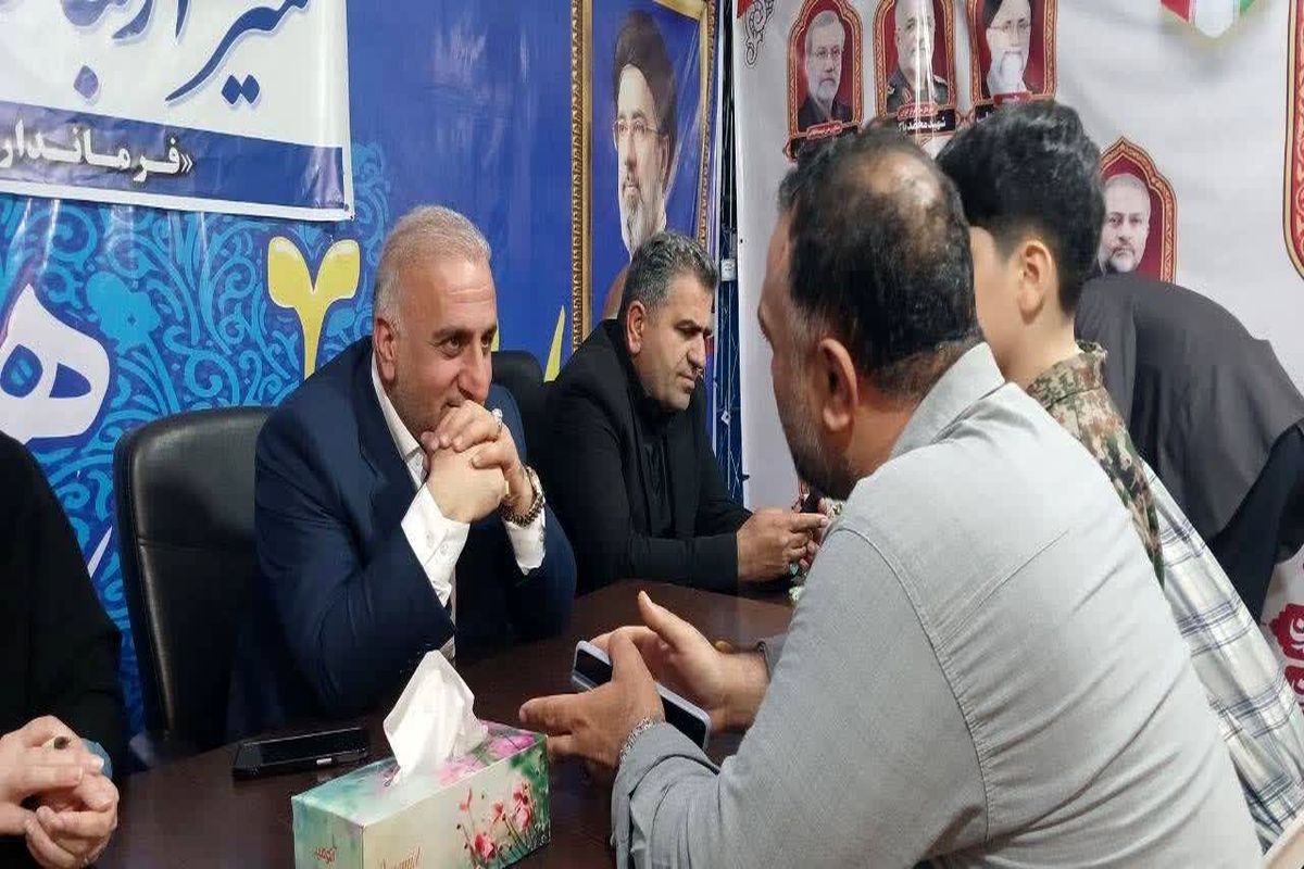 حضور فرماندار ساری در موکب خدمت