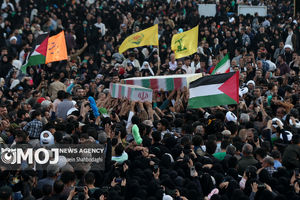 تشییع دو شهید گمنام در مسجد جمکران