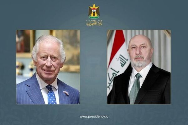 پادشاه انگلیس به رئیس‌جمهور عراق تبریک گفت