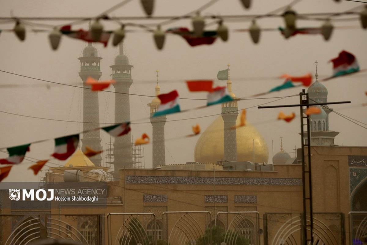 آلودگی هوای قم ناشی از خیزش ریزگردها