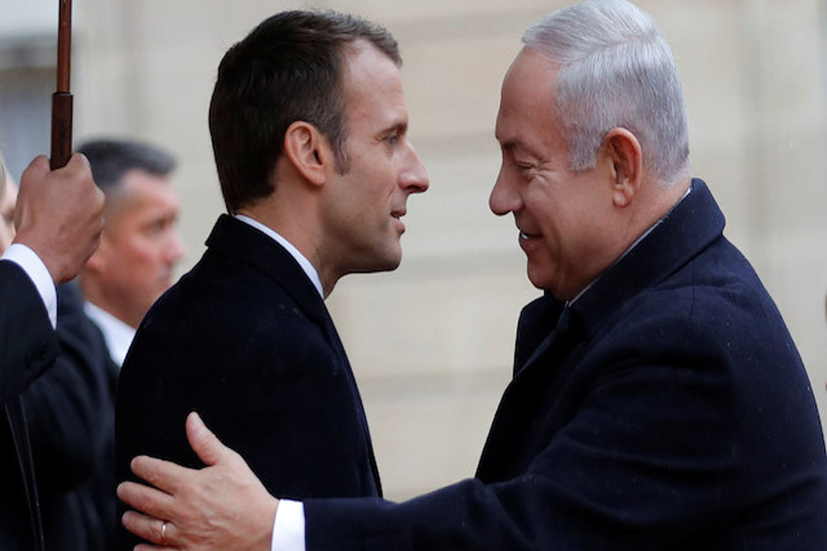 دیدار نتانیاهو و مکرون