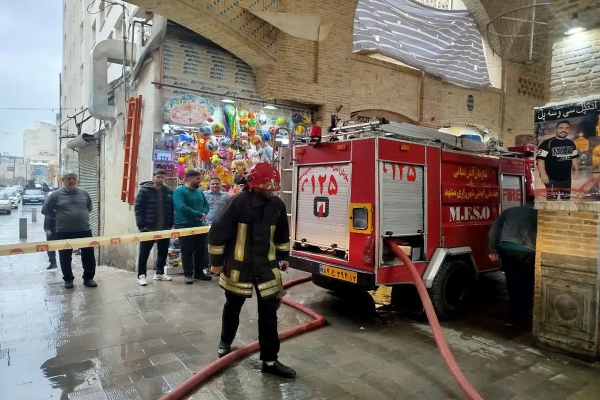 آتش‌ سوزی هتل آپارتمان در مشهد