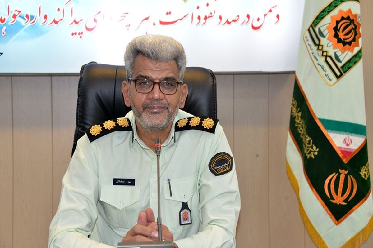 سرهنگ داود عبدالمالکی جانشین فرمانده انتظامی استان قزوین