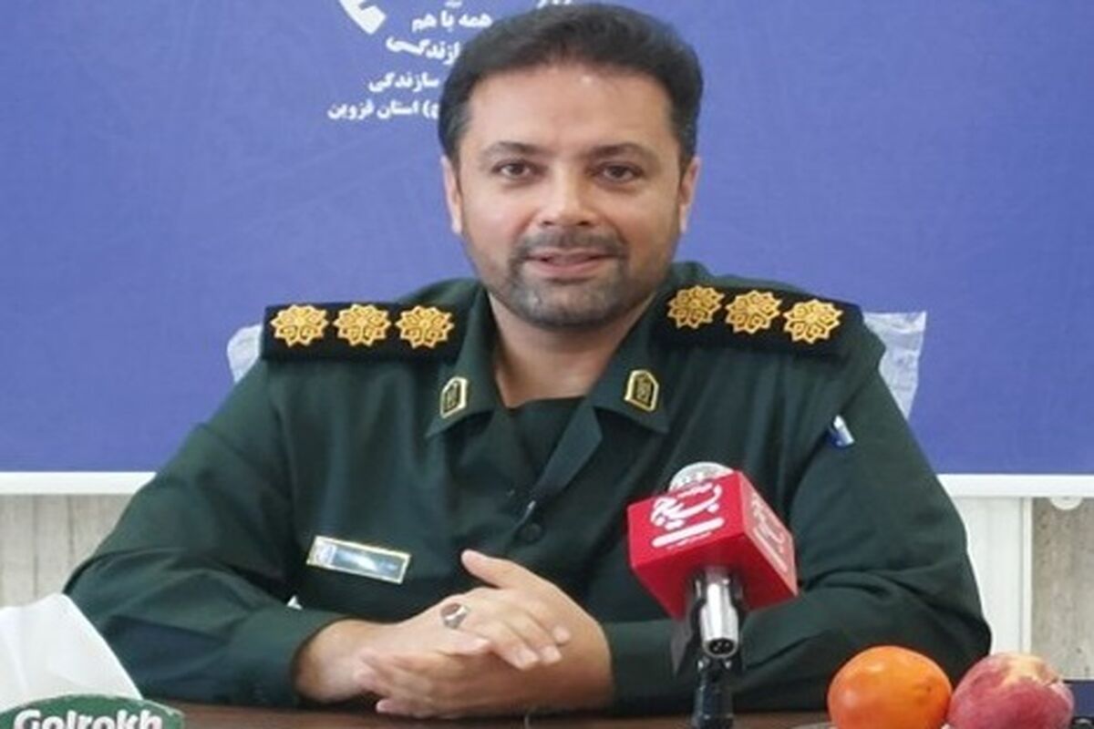 ،سرهنگ مهدی صادقپور مسوول سازمان بسیج سازندگی سپاه صاحب الامر(عج) استان قزوین