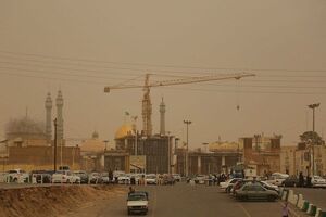 شرایط ناسالم شاخص کیفیت هوای قم 