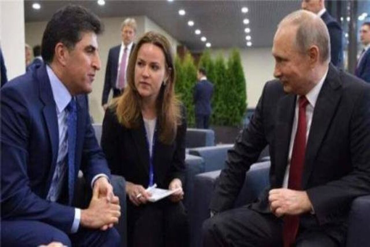 دیدار نخست وزیر اقلیم کردستان عراق با پوتین