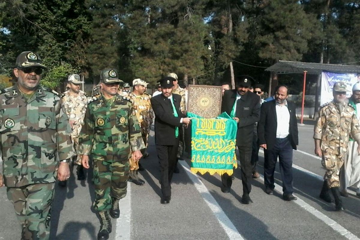 مراسم استقبال از کاروان زیر سایه خورشید