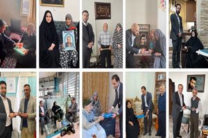 تکریم ۱۰۰ خانواده شهید در بانک دی