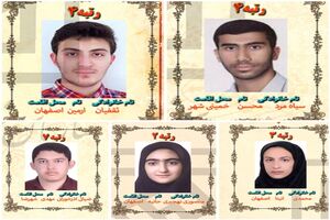 5 اصفهانی در جمع  نفرات برتر کنکور سراسری ۹۹ 